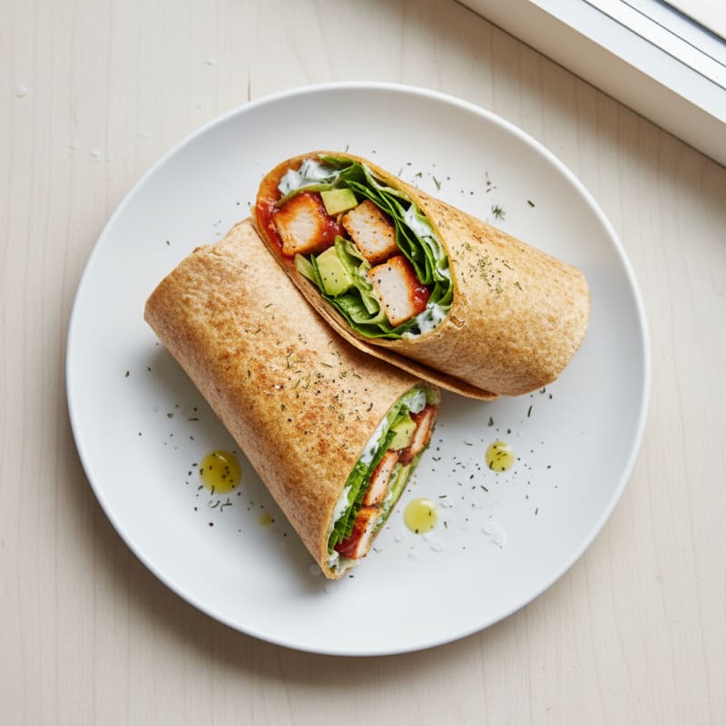 Crispy Buffalo Ranch Chicken Wrap