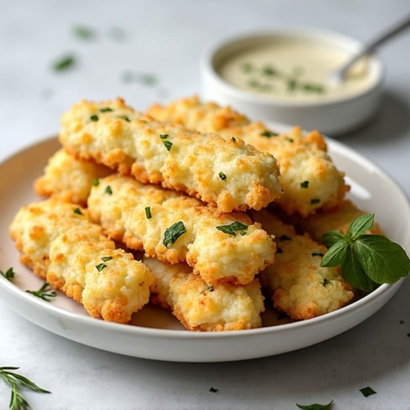 Herb-Roasted Garlic Cauliflower Breadsticks