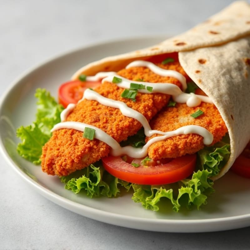 Crispy Buffalo Chicken Ranch Wrap