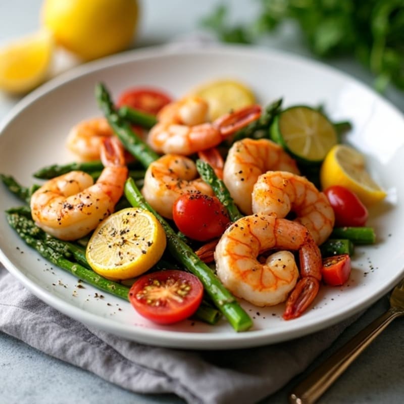 15-Minute Sheet Pan Lemon Garlic Shrimp