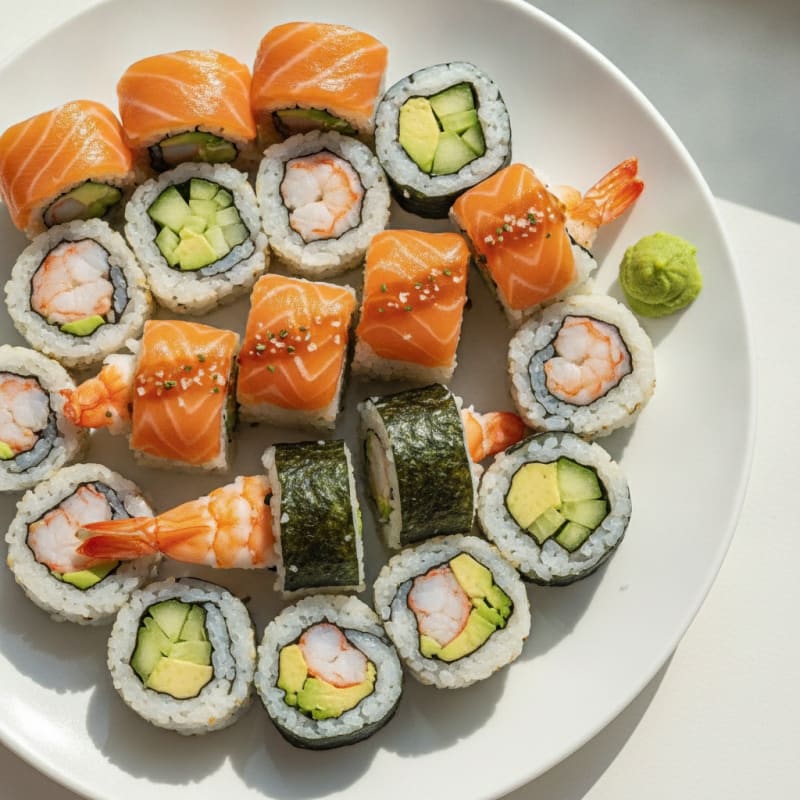 Assorted Fresh Sushi Rolls
