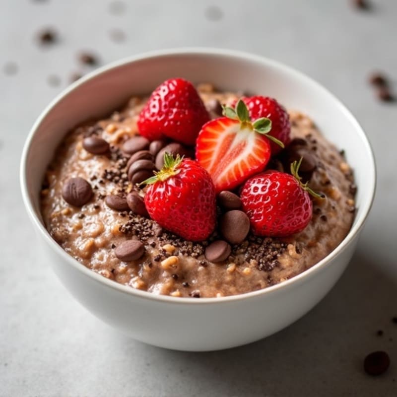 Healthy Creamy Chocolate Overnight Oats