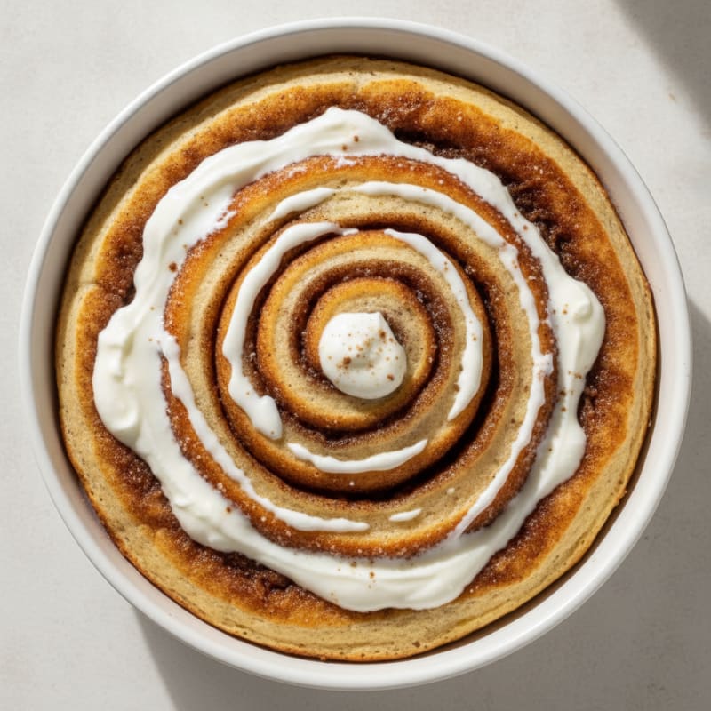 Cinnamon Roll Pancake Bowl