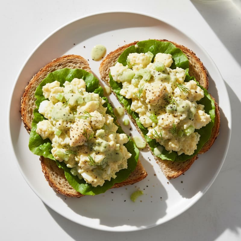 Creamy Dill Egg Salad Sandwiches
