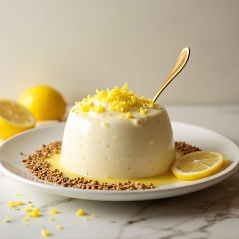 Silky Vanilla Protein Mousse with Lemon Zest