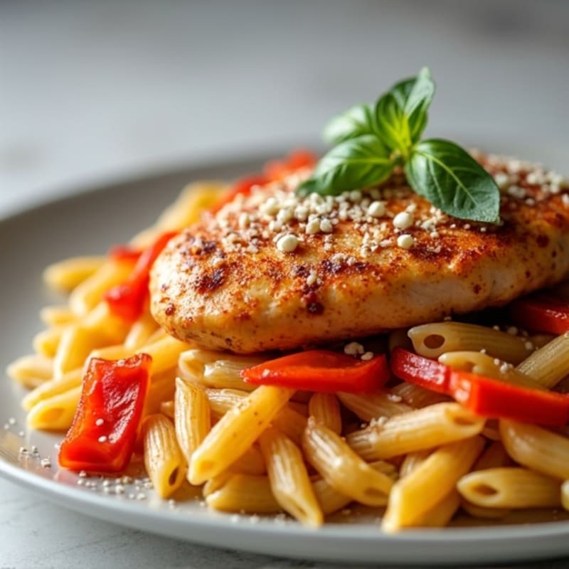 Spicy Cajun Chicken with Creamy Whole Wheat Pasta