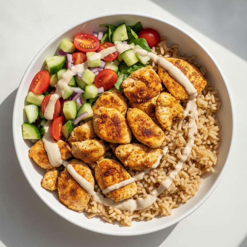 Chicken Shawarma Rice Bowl