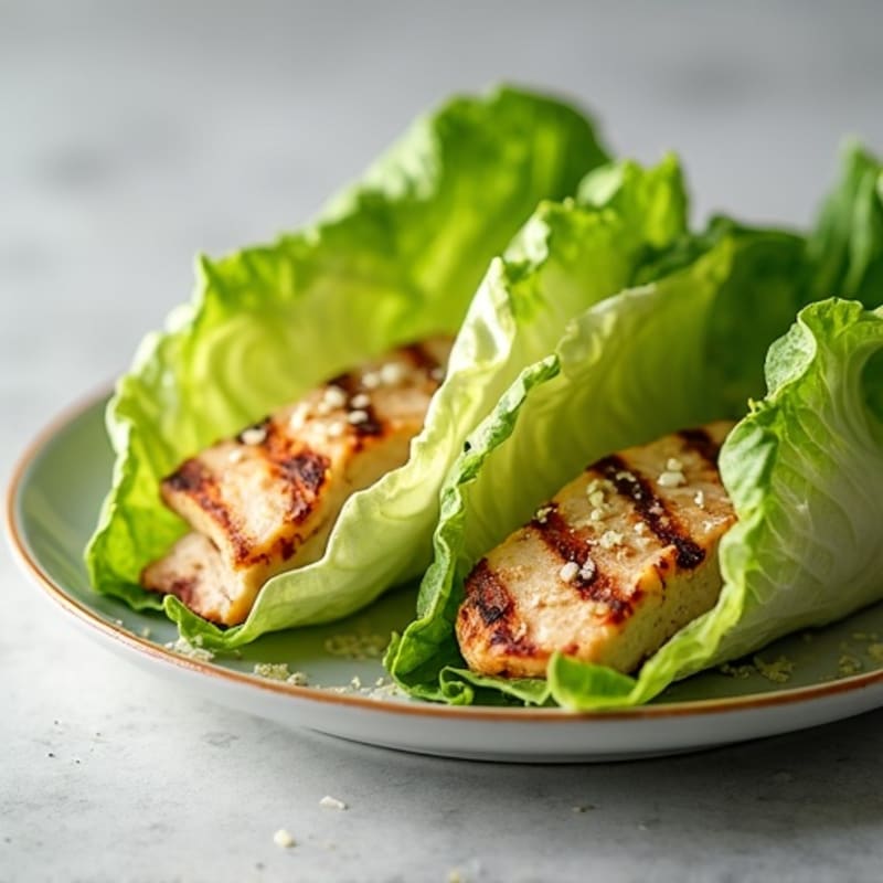 Grilled Chicken Caesar Lettuce Wraps