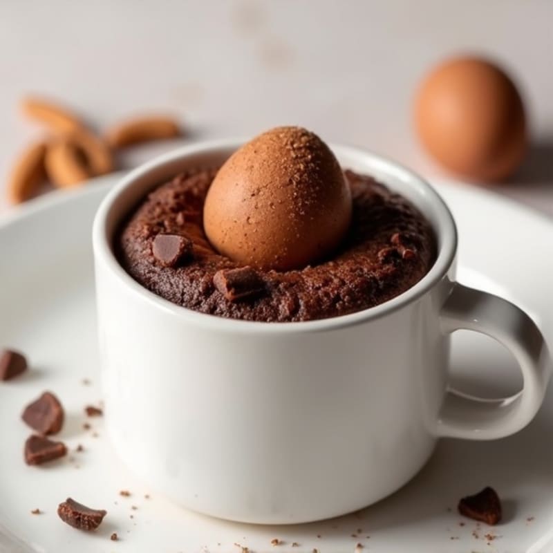 Healthy Chocolate Protein Mug Cake