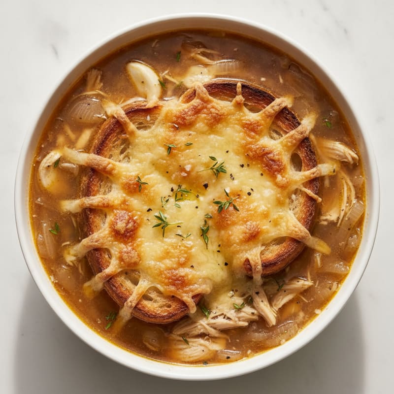 Caramelized Onion and Gruyere Soup