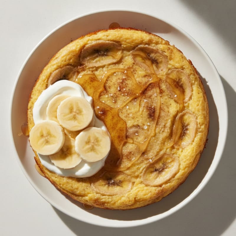 Baked Banana Egg Custard