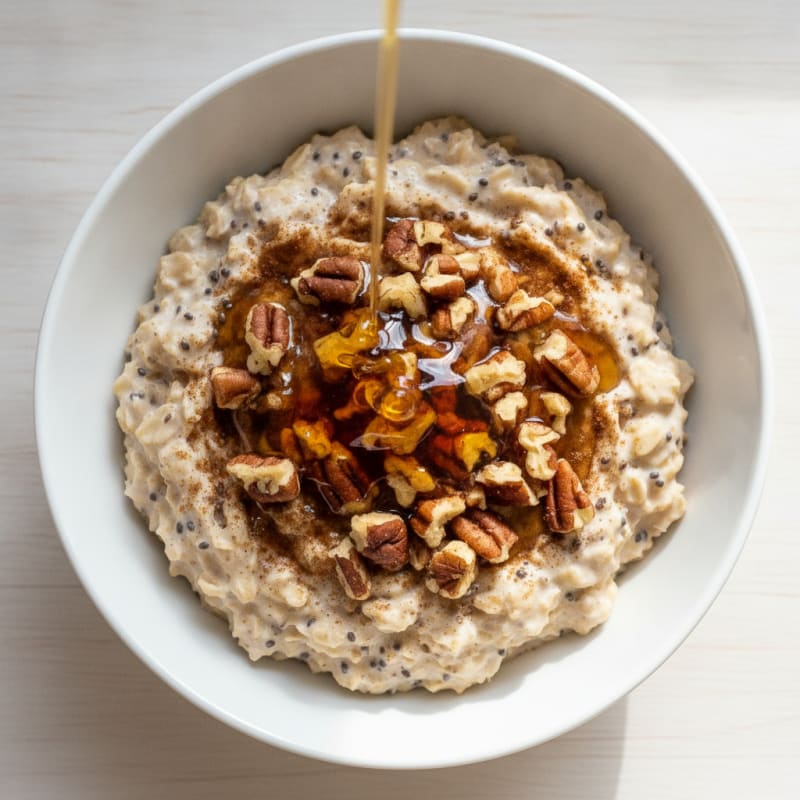 Maple Pecan Overnight Oats