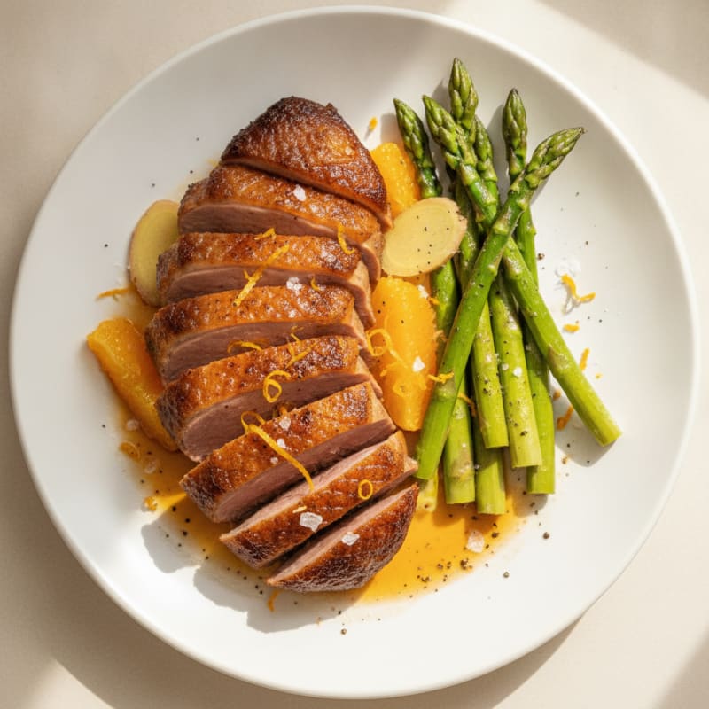Roasted Duck with Orange Glaze
