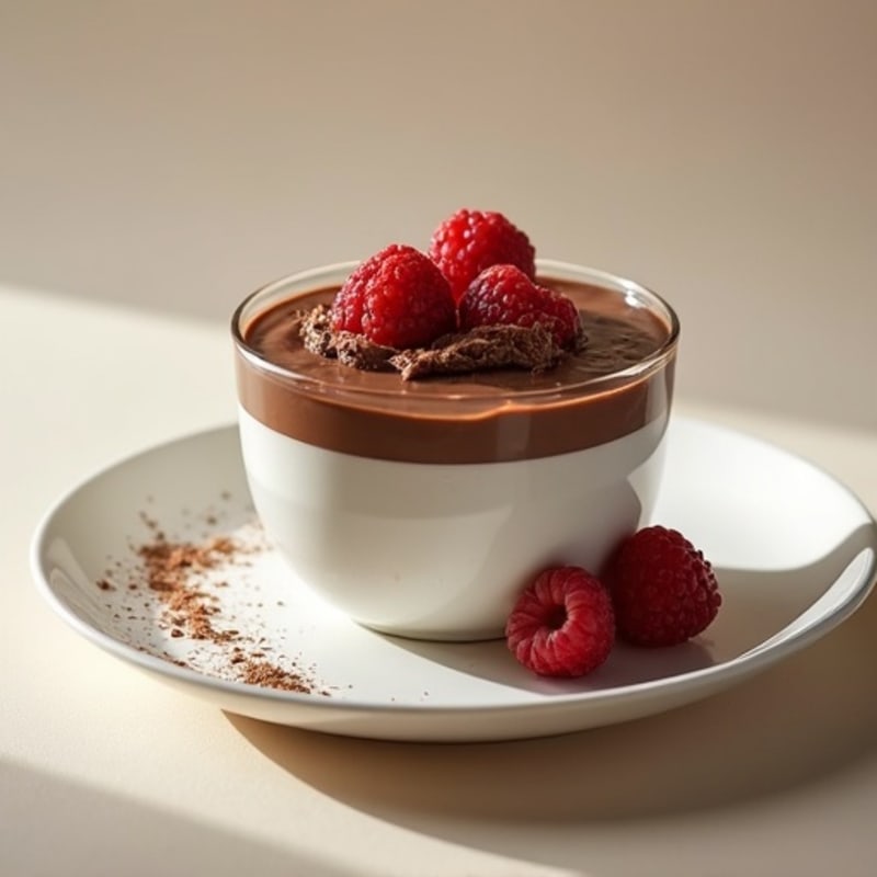 Silky Chocolate Protein Pudding with Greek Yogurt