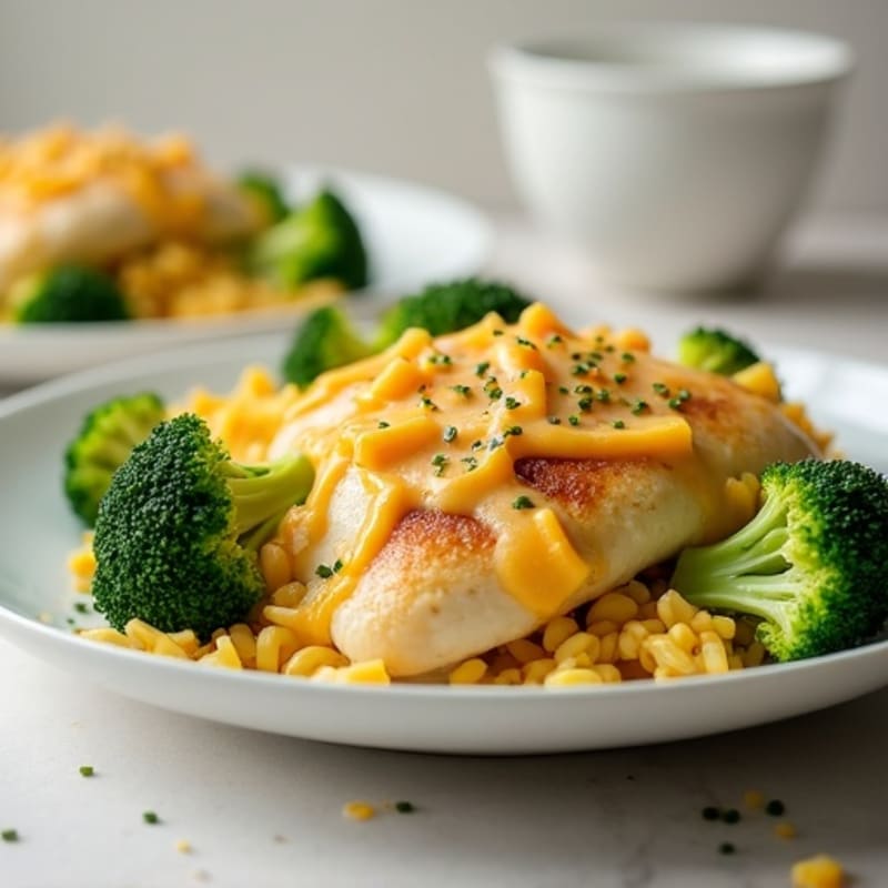 Creamy Cheesy Chicken and Broccoli Bake