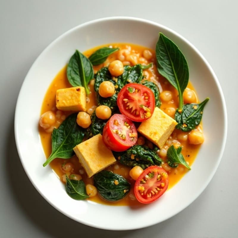 Creamy Coconut Chickpea and Spinach Curry