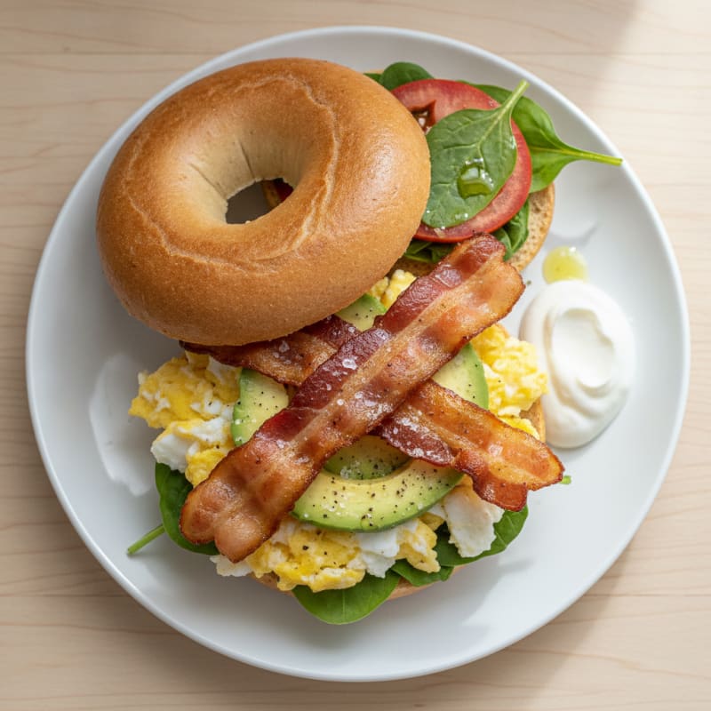 Savory Protein Bagel Sandwich