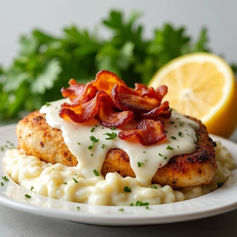 Creamy Ranch Chicken with Crispy Bacon