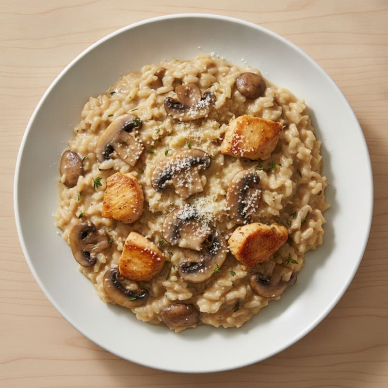 Creamy Mushroom and Parmesan Risotto