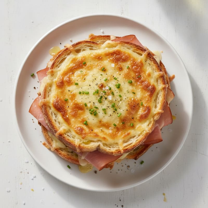 Baked Ham and Swiss Croque Monsieur