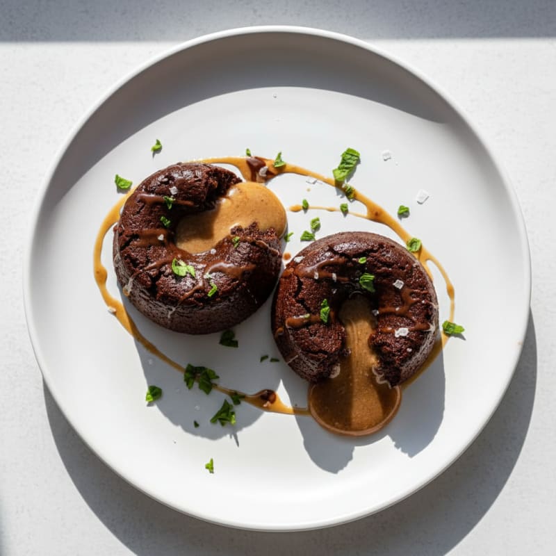 Silky Dark Chocolate Lava Cakes