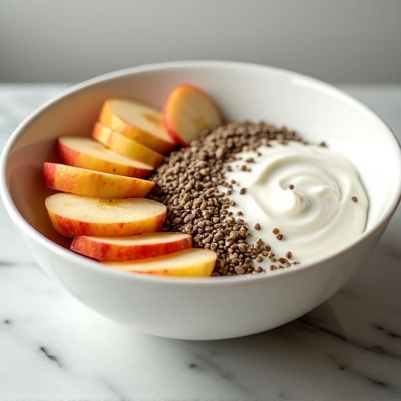 Creamy Greek Yogurt Apple Chia Bowl