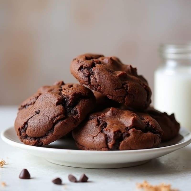 Healthy Fudgy Protein Brownie Cookies