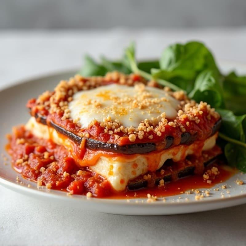Healthy Baked Eggplant Parmesan
