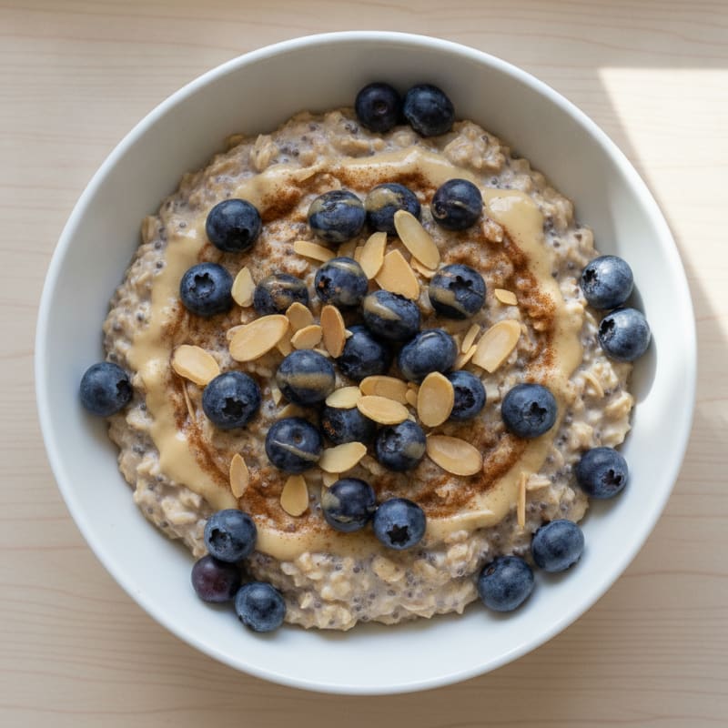 Blueberry Almond Overnight Oats