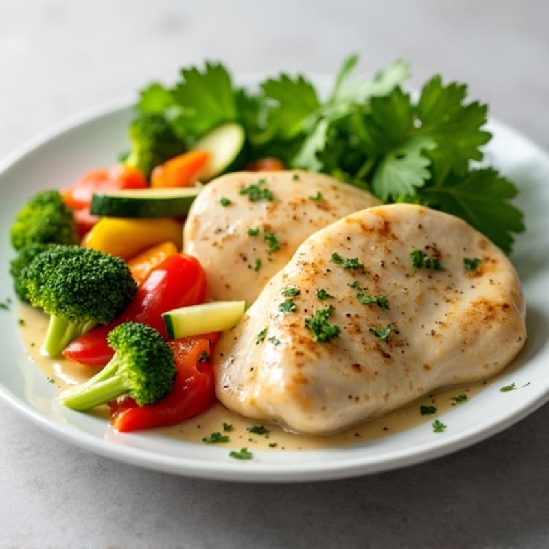 Creamy Coconut Lime Chicken with Fresh Vegetables