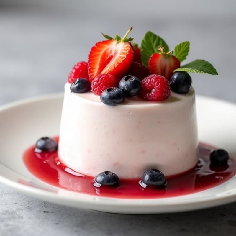 Creamy Greek Yogurt Protein Mousse with Berries