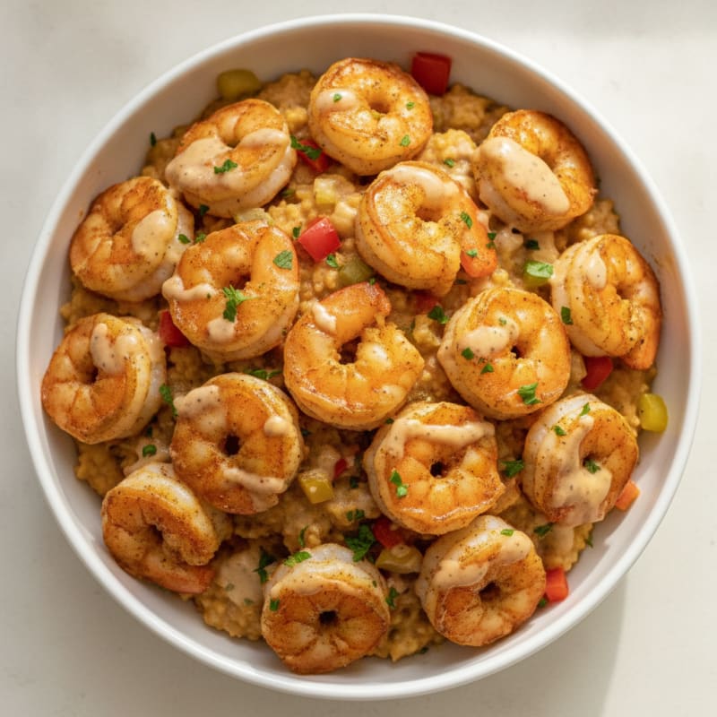 Cajun Shrimp with Creamy Grits