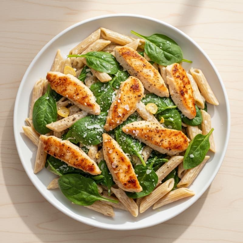 Creamy Garlic Chicken Alfredo Pasta