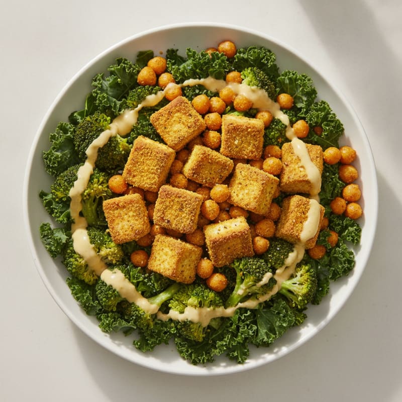 Roasted Vegetable and Chickpea Buddha Bowl