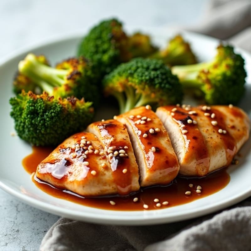 Sheet Pan Teriyaki Chicken with Crispy Broccoli