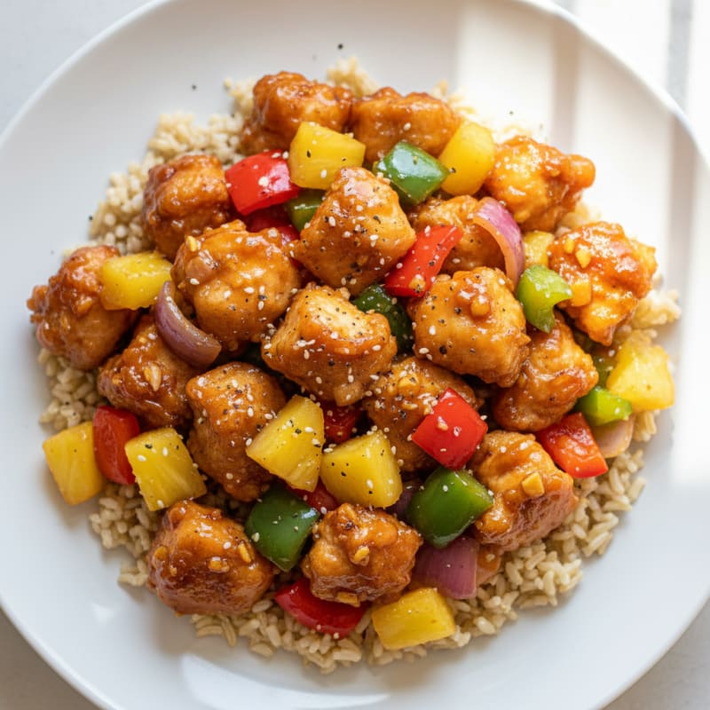 Sweet and Sour Chicken with Pineapple