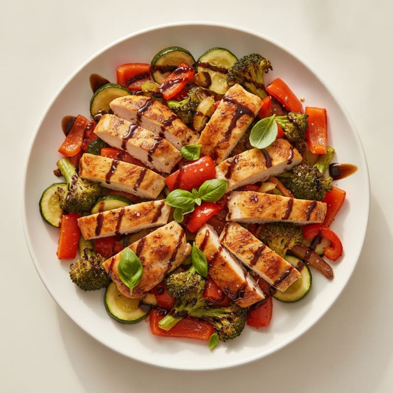 Chicken and Roasted Vegetable Medley