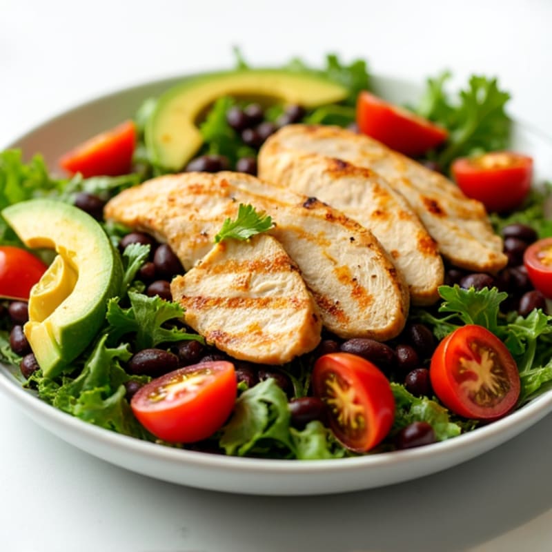Grilled Chicken and Black Bean Salad with Citrus Vinaigrette
