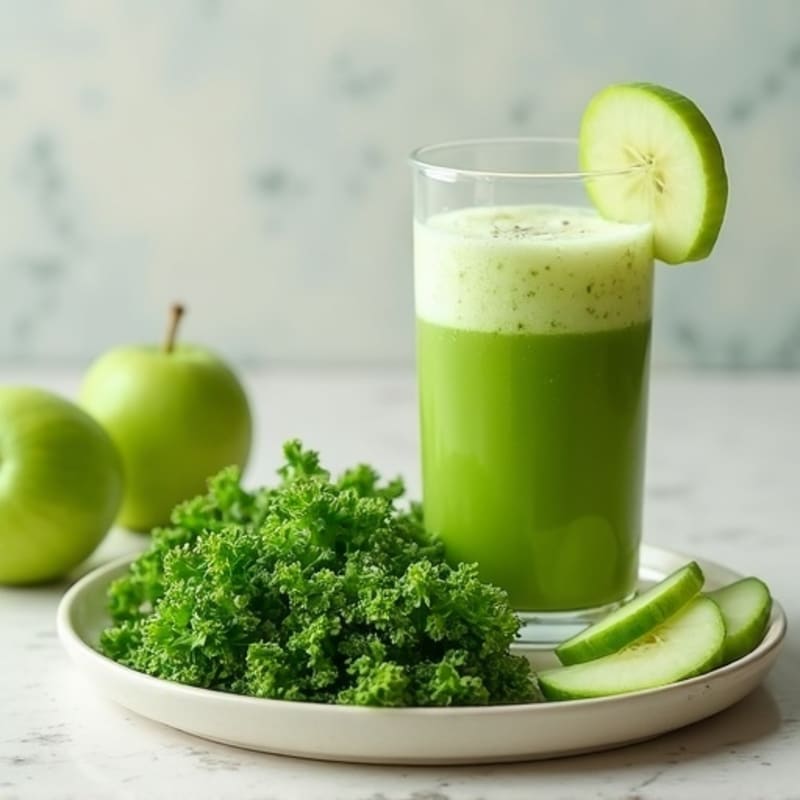 Energizing Green Apple-Ginger Juice Blend