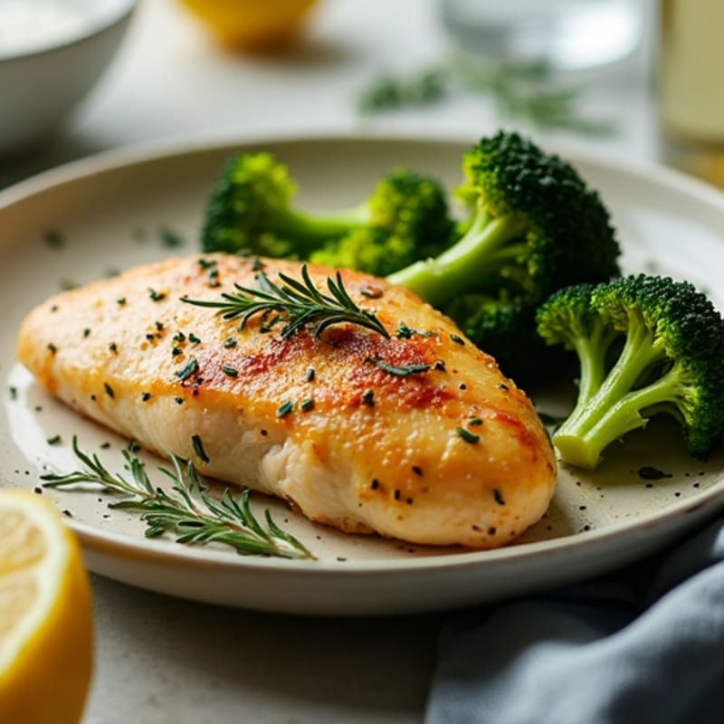 Sheet Pan Lemon Herb Chicken with Roasted Broccoli