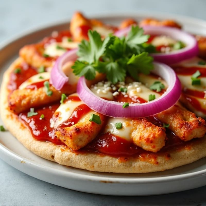 High-Protein BBQ Chicken Pizza
