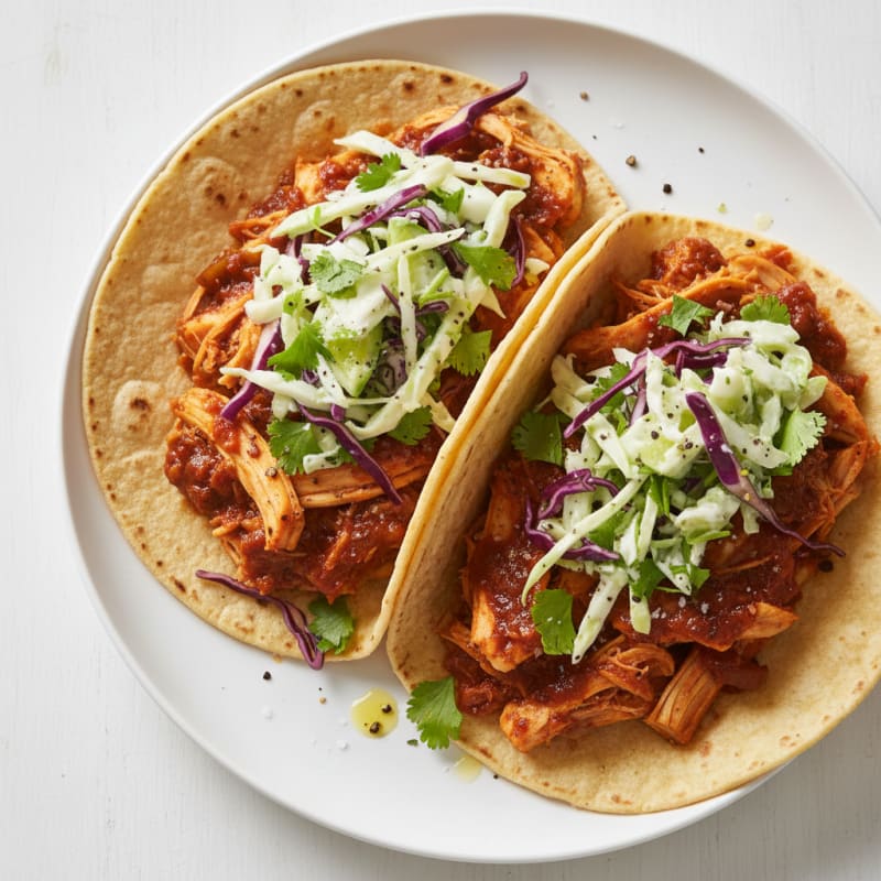 Smoky Jackfruit Tacos with Zesty Slaw
