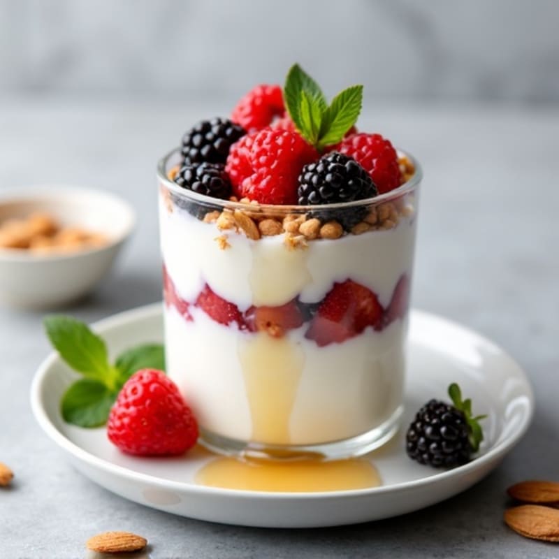 Creamy Greek Yogurt Protein Parfait with Berries
