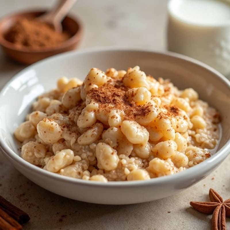 Creamy Gingerbread Spiced Protein Oats