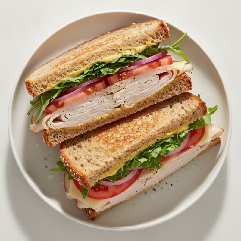Deli-Style Turkey and Swiss Sandwich