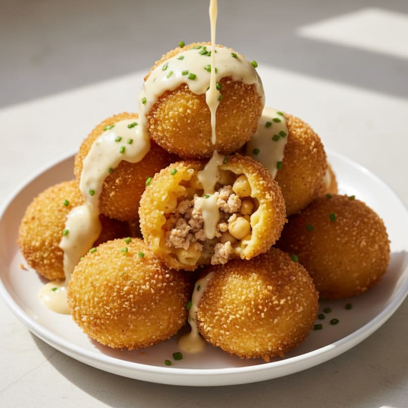Golden Mac & Cheese Bites