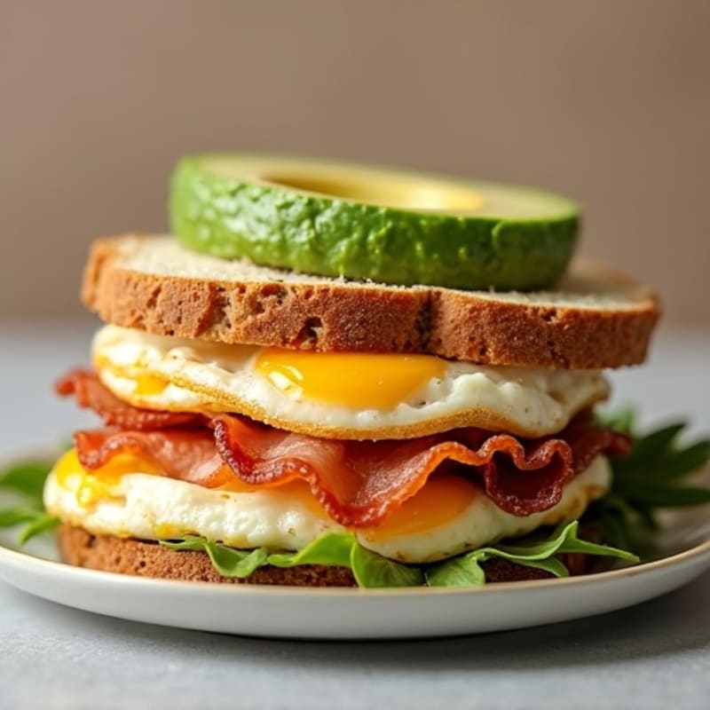 Healthy Egg and Avocado Sandwich