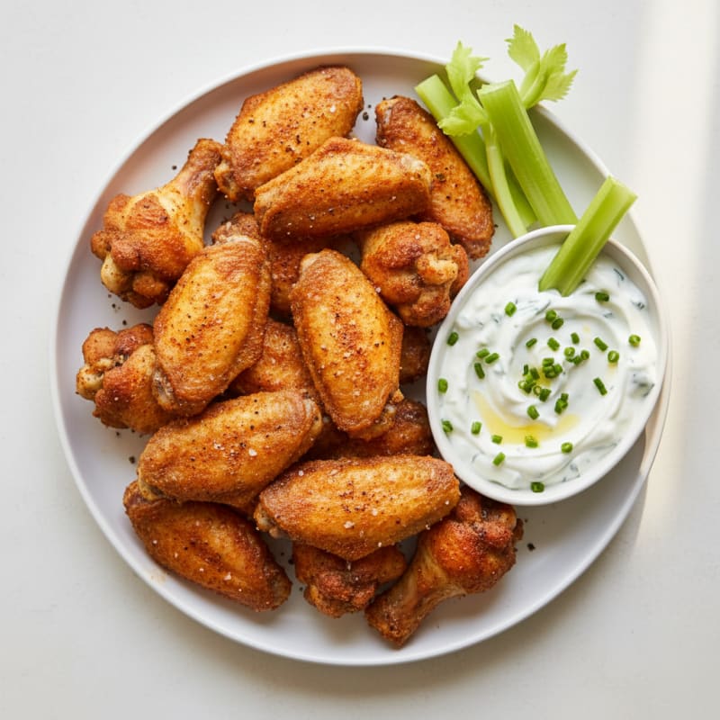 Crispy Baked Chicken Wings with Zesty Dry Rub