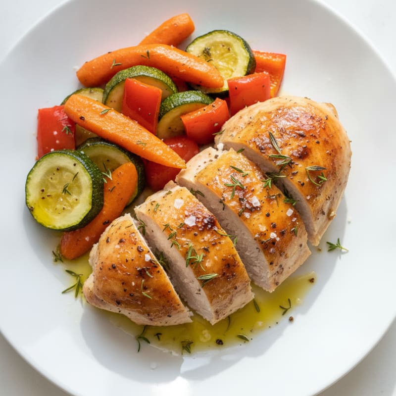 Garlic Herb Roasted Chicken with Vegetables