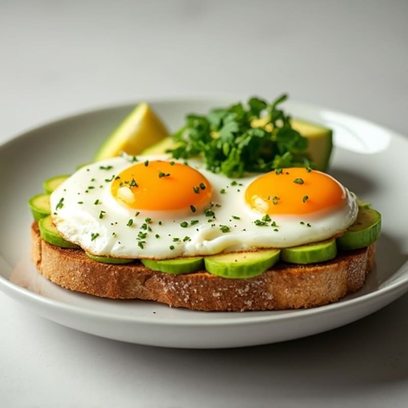 Herb-Seasoned Jammy Eggs with Avocado Toast